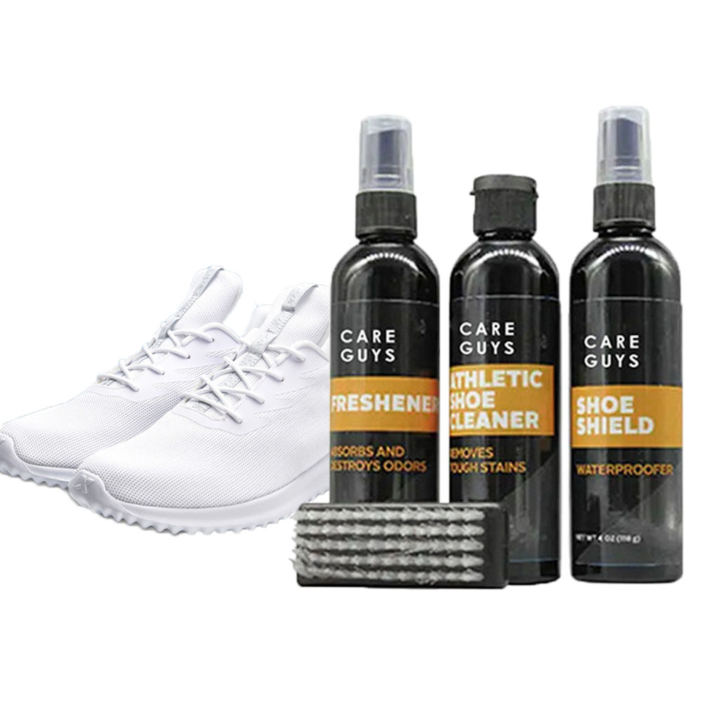 Sneaker Shoe Care Kit - น้ำยาทำความสะอาดรองเท้า ชุดทำความสะอาดรองเท้าผ้าใบ น้ำยาปรับอากาศรองเท้ากีฬา ฟิล์มกันน้ำ พร้อมแปรงขัดรองเท้า น้ำยาขจัดคราบแบบไม่ต้องล้าง
