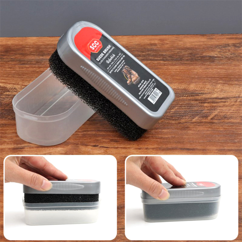 Sneaker Care For Suede - แปรงทําความสะอาดรองเท้าผ้าใบสําหรับรองเท้ากีฬาหนังนิ่มแปรงโปแลนด์รองเท้าหนังนิ่ม Nubuck กํามะหยี่กระเป๋าหนังรองเท้าแปรงทําความสะอาด