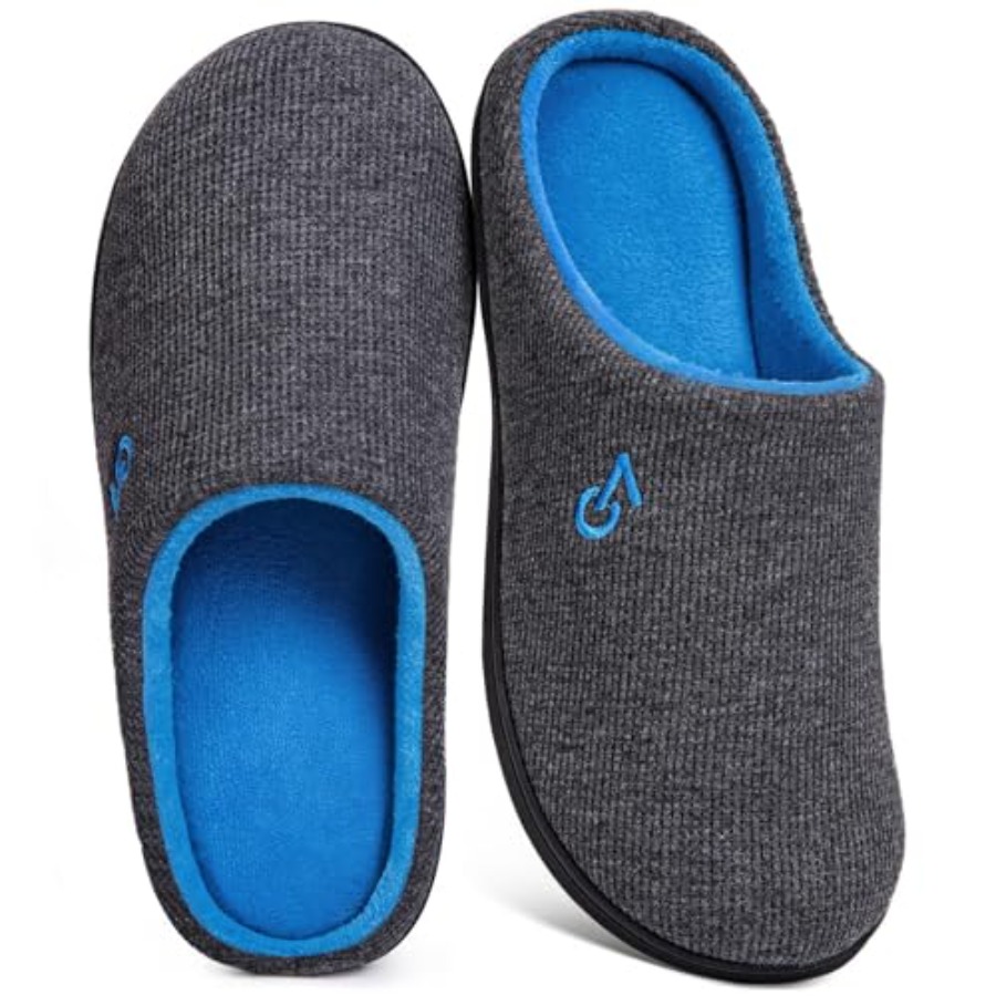 Insole Memory Foam - รองเท้าแตะผู้ชายแบบทูโทน พื้นยางในบ้าน ทำจากเมมโมรี่โฟม สวมใส่สบาย รองรับน้ำหนักได้ดี พื้นกันลื่น