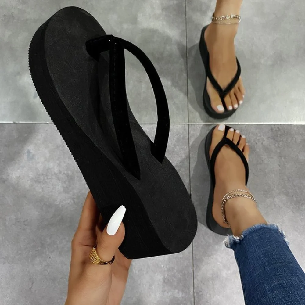 Insole Memory Foam - รองเท้าแตะลำลองสำหรับฤดูร้อน รองเท้าส้นเตารีดสำหรับผู้หญิง รองเท้าสไลด์ รองเท้าแตะชายหาด รองเท้าแตะใส่ในบ้าน รองเท้าฟลิปฟลอปสำหรับผู้หญิง