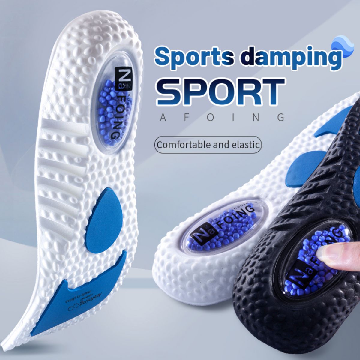 Insole Memory Foam - แผ่นรองในรองเท้ากีฬาดูดซับแรงกระแทก1คู่แผ่นรองรองเท้ารองรับสรีระศาสตร์ระบายอากาศได้แผ่นรองเท้าสำหรับผู้ชายผู้หญิงดูแลเท้า