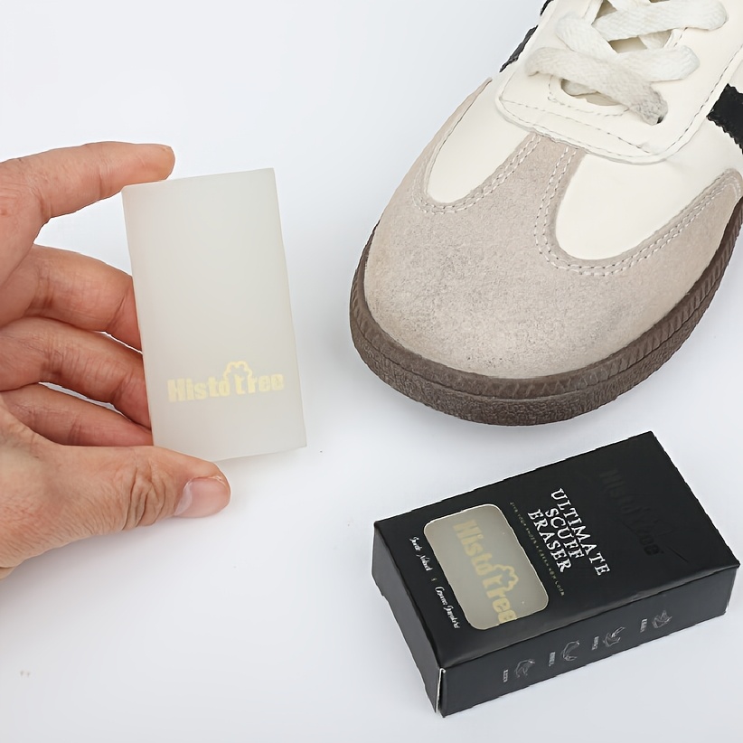 Sneaker Care For Suede - ยางลบทำความสะอาดรองเท้า 1/2 ชิ้น สำหรับขจัดคราบสีขาวบนรองเท้า ยางลบดูแลรองเท้าผ้าใบ ขจัดคราบสกปรก