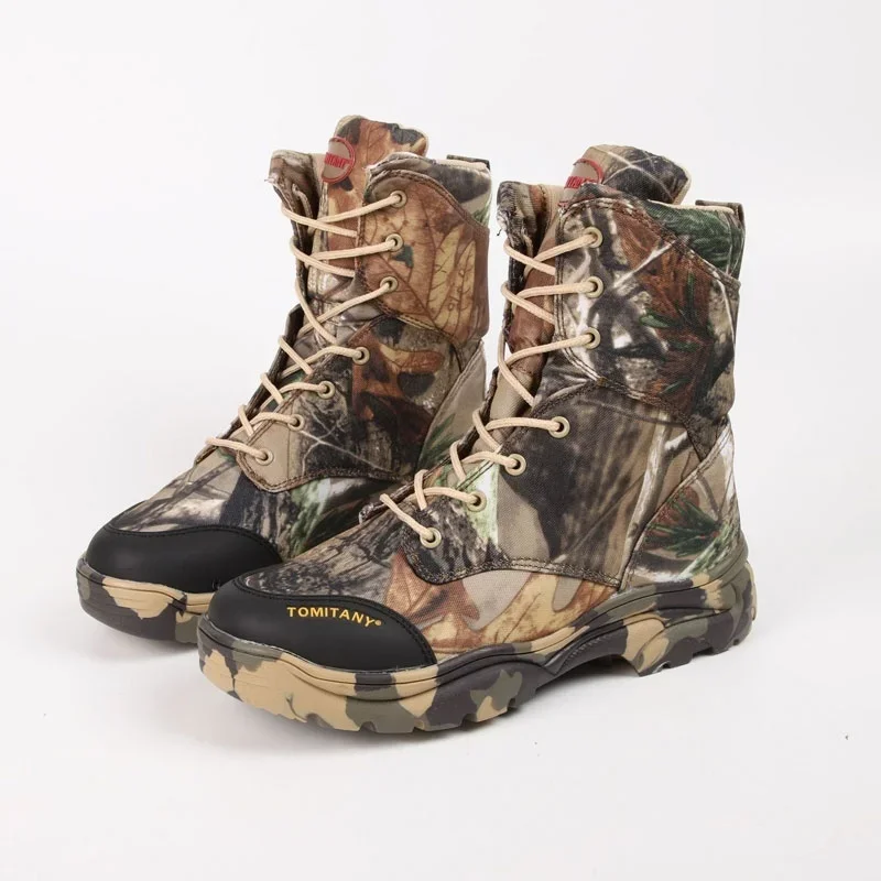 Sneaker Zone - Men's Desert Camouflage รองเท้าพิเศษ COMBAT กลางแจ้ง