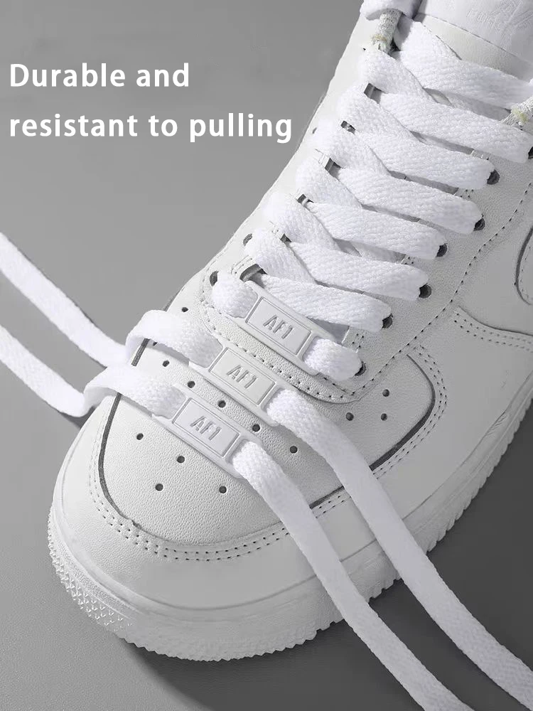 เชือกผูกรองเท้าแบบแบนสีดำขาวคล - Sneaker Care Accessories บทวิจารณ์และราคา