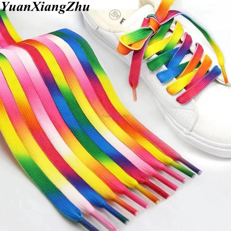 เชือกรองเท้าสีรุ้งไล่เฉดสี 1 ค - Sneaker Care Accessories บทวิจารณ์และราคา
