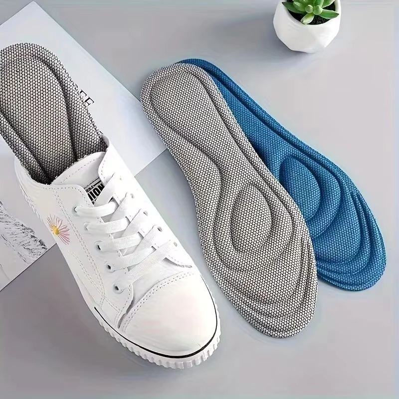 4 ชิ้น แผ่นรองรองเท้ากีฬา เมมโ - Insole Memory Foam บทวิจารณ์และราคา